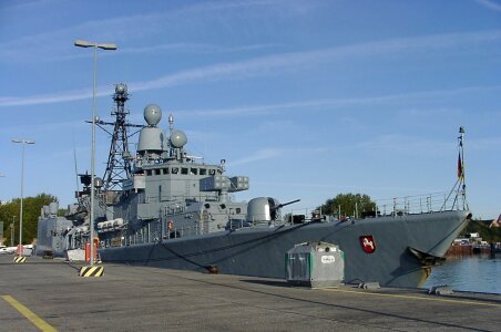Kiel naval base ship port