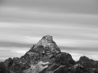 Fog mountains alpine photo