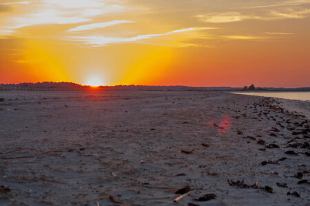 Beach at sunset at Prime Hook NWR-3
