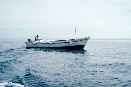 Boat ocean sea photo