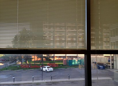 Parking lot business building