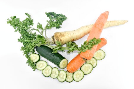 Cucumber parsley salad photo