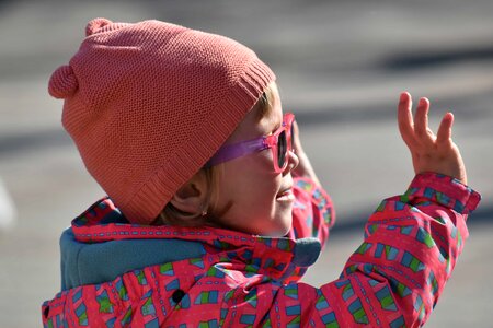 Cheerful child enjoyment