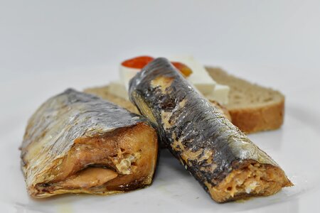 Bread dietary fish photo