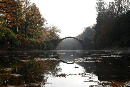 Autumn bog bridge photo