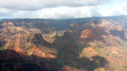 Overlooking Waimea Canyon State Park on the island of Kauai photo