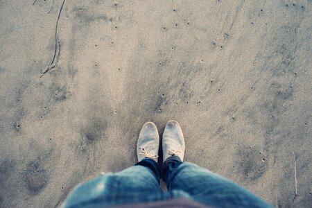 Standing jeans floor