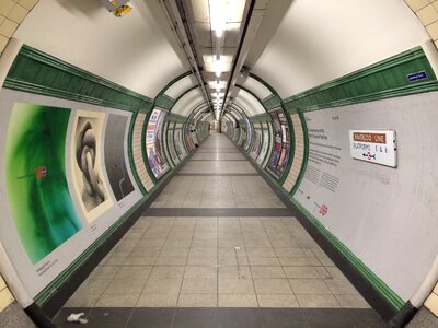 London Subway Tunnel Photo photo
