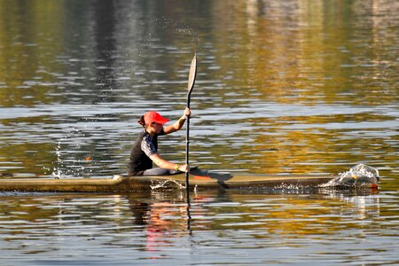 Canoeing championship fast photo