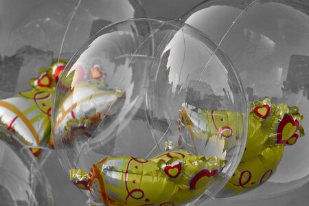 Balloon decoration transparent