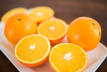 Freshly Cut Oranges photo