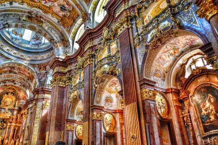 Co-Cathedral a gem of Baroque art and architecture interior. photo