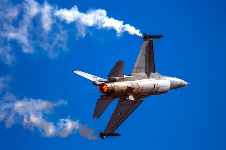 Aircraft aircraft engine blue sky photo