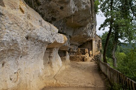 France, l Abri de la Madeleine troglodytic site in Tursac