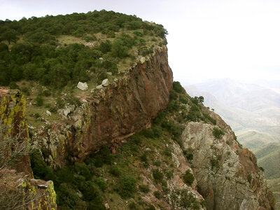 View of the South Rim from Big Bend National Park, Texas photo