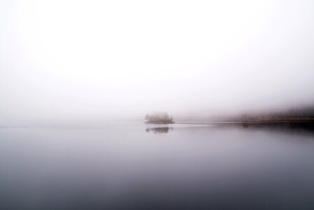 Mist river sun