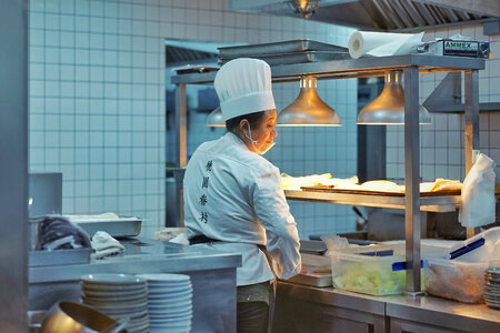 Chef in Kitchen photo