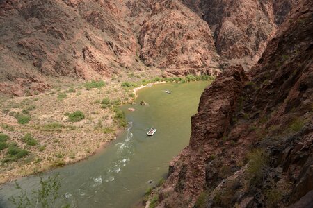 Colorado River overlook from the Shafer Trail in Utah