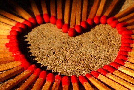 Matches red romantic