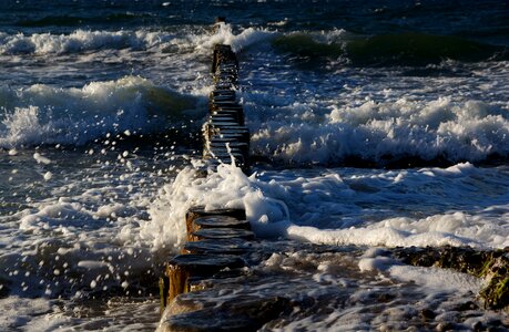 Water foam spray photo