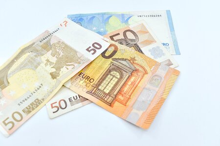 Euro European paper money photo