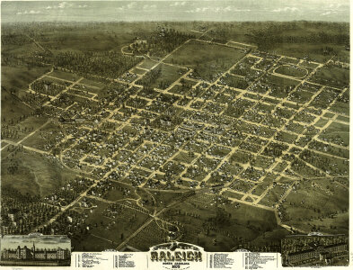 Looking at Raleigh, North Carolina, 1872