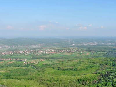 Hillside panorama landscape