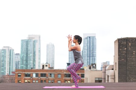 Yoga Outdoors City photo