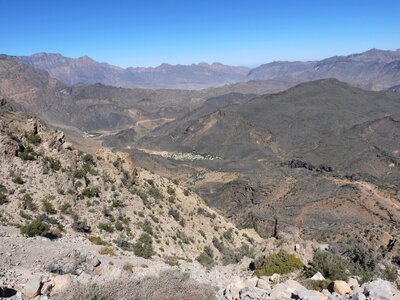 Gorge rock desert valley photo