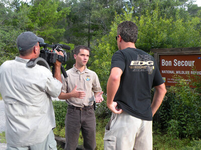 Bon Secour National Wildlife Refuge Manager Jereme Phillips interviewed by newsgroup.