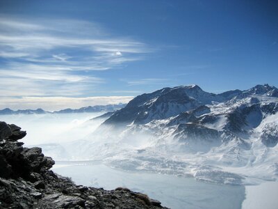 Alps landscape lake photo