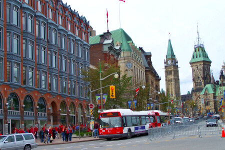Elgin Street in downtown Ottawa, Ontario, Canada photo