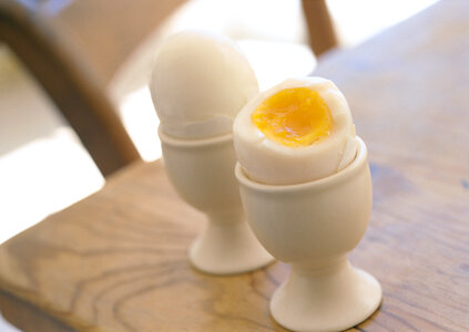 Boiled eggs photo