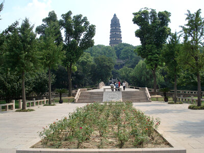 Tiger Hill Pagoda in Suzhou, China photo