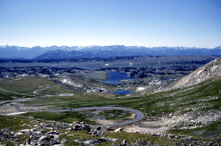 Beartooth Highway through the Mountains in Red Lodge, Montana