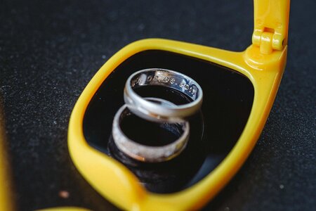 Date number wedding ring photo