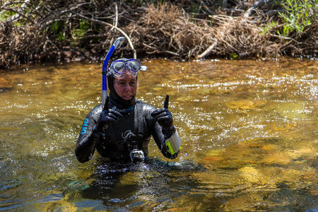Snorkeler at Baca National Wildlife Refuge-1