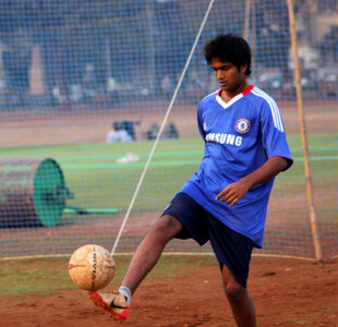 Boy Playing Soccer