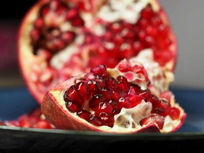 Pomegranate sweet dessert