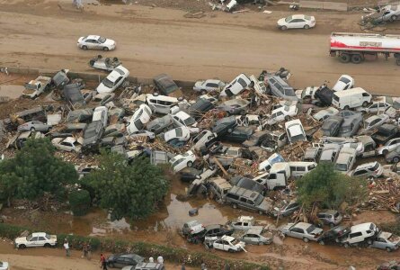 Rain and Floods in Jeddah Saudi Arabia photo