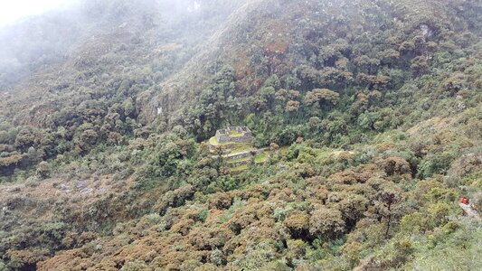 Wild landscape of the Inca Trail, Peru photo