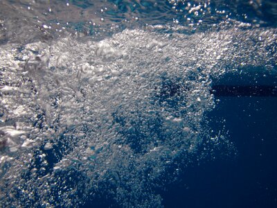 Underwater water wet photo