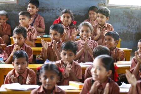 Smiling learning educational photo