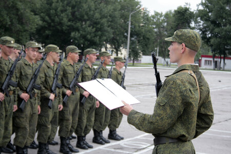 Oath in army photo
