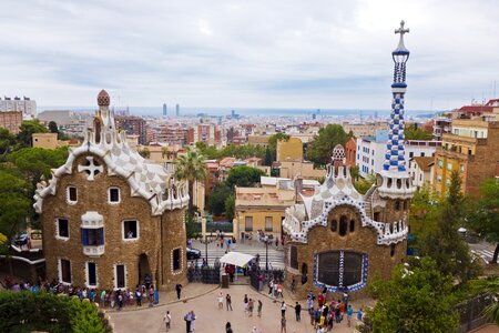 Park park guell mozajka photo