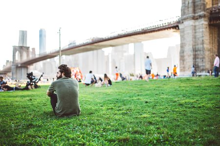 Bridge picnic summer