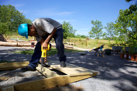Construction of outdoor classroom-1