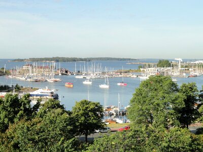 Summer seascape in Helsinki, Finland photo