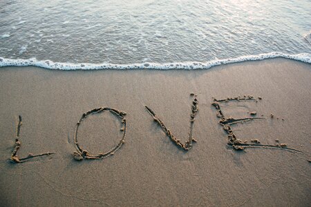 Love Sand Beach Ocean