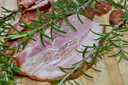 Cooking ham kitchen table